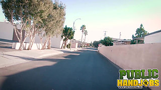 Handjobs Alice Coxxx Jerks Teacher in the Car