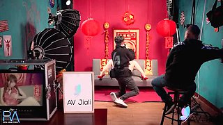 Taiwan Teen Model Ranako Hardcore Sex with Camera Guy on Sofa - Blowjob, Cowgirl & Doggy Style