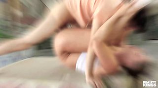 Anya Ivy wants to hit Kira Noir in a video game but Xander Corvus comes & puts his boner in her facehole - reality kings