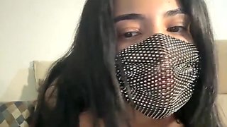 Mysterious arab beauty shares intimate solo pleasure with long flowing hair