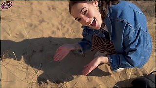 Squirting On The Beach With My Lush