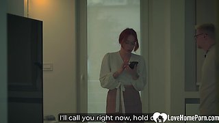 Spying on my stepmom before shagging her