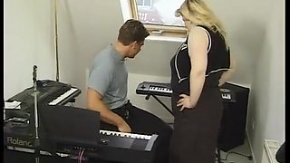 BBW Blonde From Germany Rides Cock and Gets a Huge Load of Cum