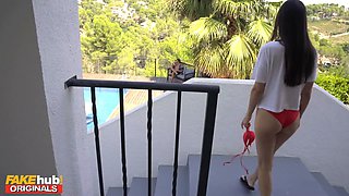 Step sister in law is married but wants a smooch and a internal cumshot in her ass