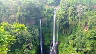 Waterfall Pee And Golden Shower In Bali
