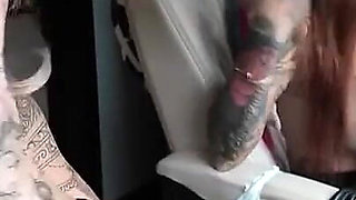 Lacey & Danae Makes Random Guy Cum in the Bus