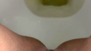 Peeing in My Toilet with a Close up View of My Pussy and Stream!!