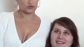 BBW young 22 yo brunette double teamed and fisted