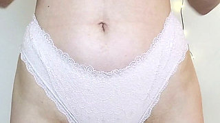 Trying 10 Pairs of Panties in Jy Naked White Ass