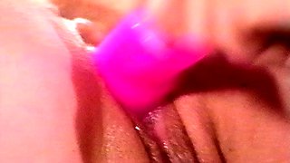 Innocent Busty blonde fingering and toying pussy