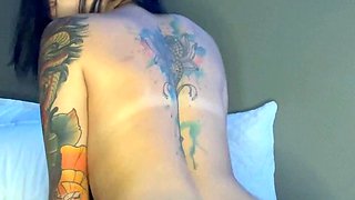Blonde tight pussy babe solo toy fun in glamour masturbation