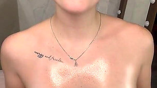 Playing and Oiling My Tits