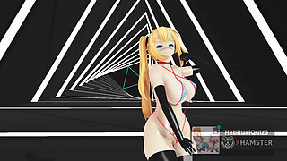 mmd r18 Pinkcat sexy dance concert public sex new year viral big tits big ass fuck big dildo 3d hentai