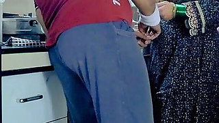 Hot Foursome Sex in the Kitchen