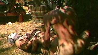 Outdoor Anal Pounding Leaves Ass Gaping Wide Open