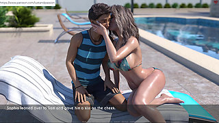 AWAM - Sam massage lotion on Sophia back