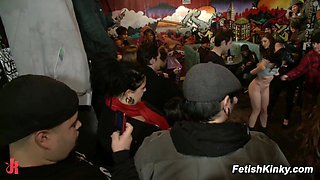 Public Bar Humiliation Rough Sex