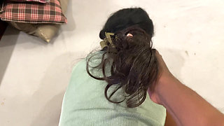 Stepdad ask stepdaughter to share the bed and they end up in passionate sex