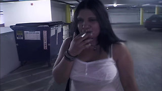Vintage Plumper Cum Walk with Cigarette Christina