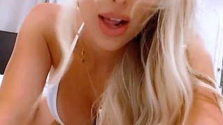 Pretty Blonde Teen Uses Fingers And Toys On Her Juicy Snatch