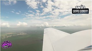 Colombian Model Fucks Her Assistant On A Private Jet While The Pilot Sees!
