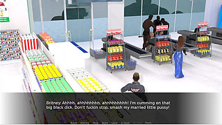 Holes - Gameplay - Roleplay - Wife Gets Fuck in Shop My Mulitple Black Cock