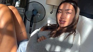 Busty Milf in Pantyhose Takes Huge Cumshot