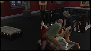 The Girl Accidentally Entered The Mens Club. She Was Fucked By The Whole Company Porn Games