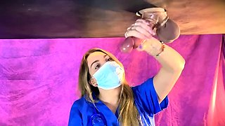 Kittybegood - Hot Blonde Nurse Drains Big Cock And Balls In