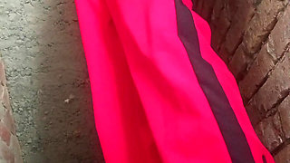 The boy went to the bathroom and took out the thick and semen came out