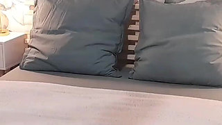Blonde mature and sex in bed