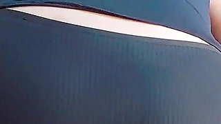 POV My Ass with Black Panties Causes Multiple Shots of Milk Before I Leave for Work