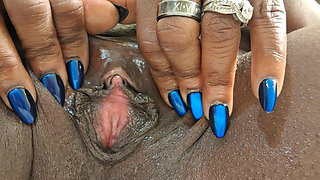 Blue Nasty Lipstick Face Fuck