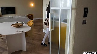A Young Russian Student Gets Pounded Even More Harder For Skipping University And Not Paying Off Her Debts !!!