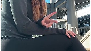 Finding A Spot At The Mall To Cum Hard Public Orgasm Outdoors
