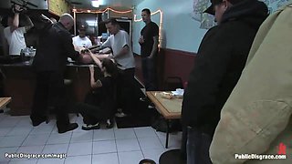 Slave traeted like a pet in public