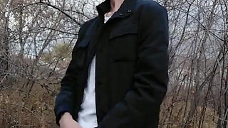 Handjob in the park