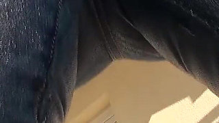 Jeans Piss Orgasm! When the Bladder Is Full to the Brim!