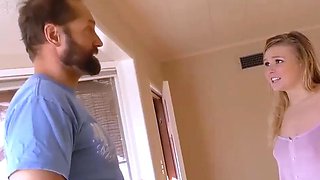 Busty multiracial teen likes to fuck yam-sized knob in