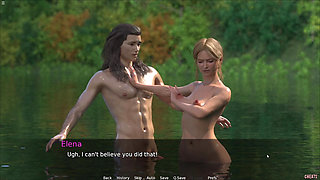 Step Sister Having Fun With Stepbro In The Lake Water