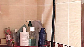 My Chubby Wife with Big Natural Tits Takes a Shower and Shaves Her Legs, Armpits and Pussy