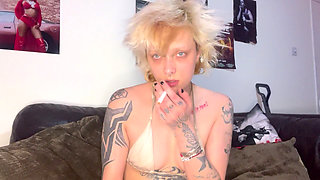 Stroke for Step-mommy JOI Smoking a Cig