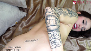 Horny curious schoolgirl plays with toy - Tight pink pussy gets all wet - Roleplay