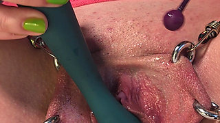 Dripping Creampie Orgasm of My Pierced Pussy