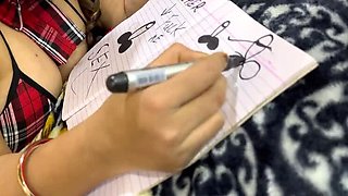 Desi school girl gets horny and fucked hard