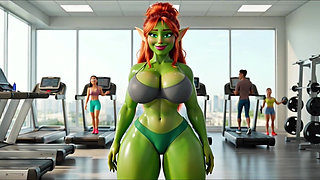 Green Elf’s Sexy Gym Day – Workout, Sweat & Cozy Recovery