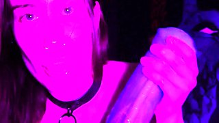 Solo british slut masturbating with toy