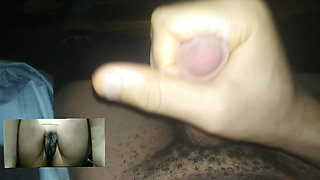 Masturbating