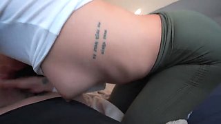 Horny Latina Stepdaughter Tara Rico Gets Her Tight Leggings Pulled Down For Rough Doggystyle Fuck