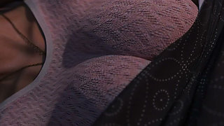 Being a Wife (v1.220p) - P12 - the Slutty Wife Lies Next to Her Husband and Secretly Exchanges Nude Photos with a BBC